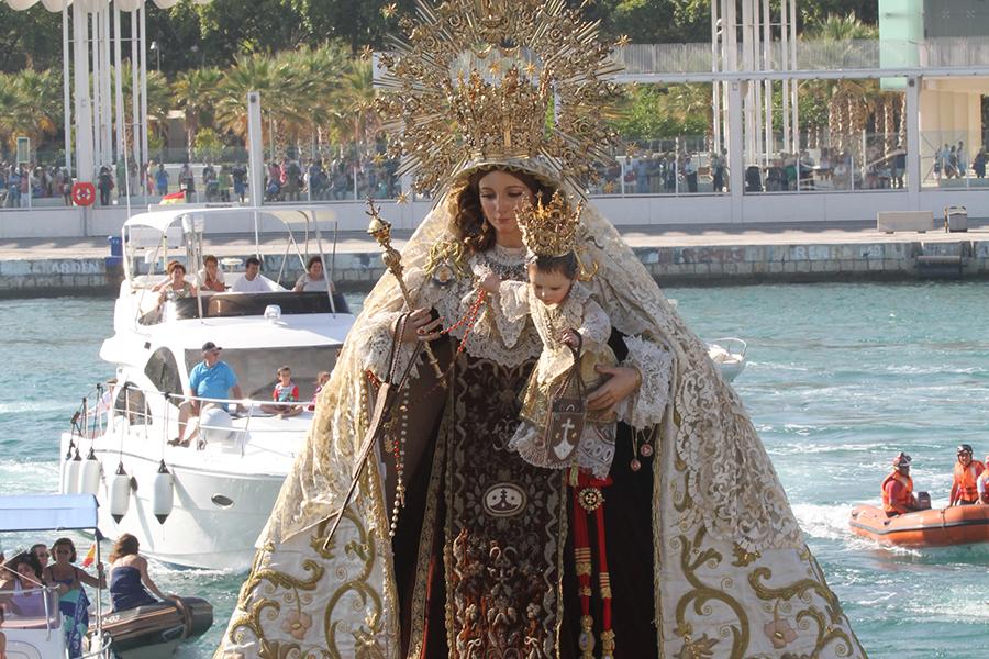 Procesión virgen del carmen Málaga