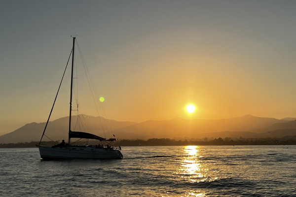 Puesta de sol desde Puerto Banús Marbella