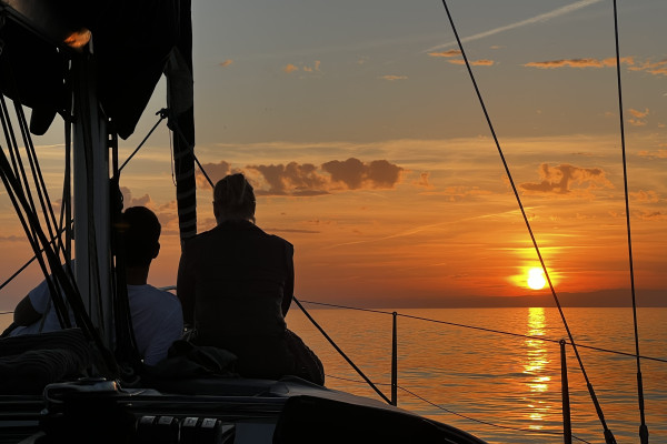 Puesta de sol desde Puerto Banús