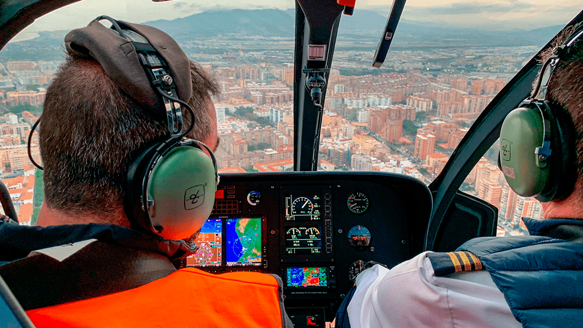 Bautismo de vuelo en helicoptero